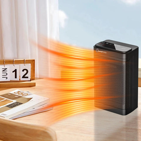 SunnyBreezy 1500W Heater | Efficient Portable Electric Heater with Thermostat & Timer