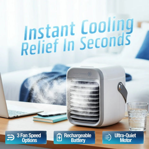 Portable Air Conditioner, Portable Evaporative Air Conditioner, Best Portable AC 2024, Mini AC for car, Evaporative Air Cooler battery powered